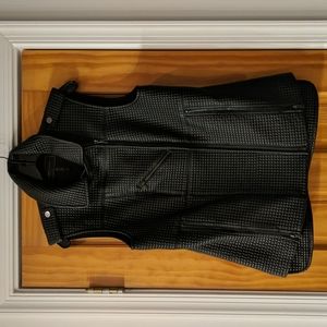 BCBGMAXAZRIA Faux leather vest